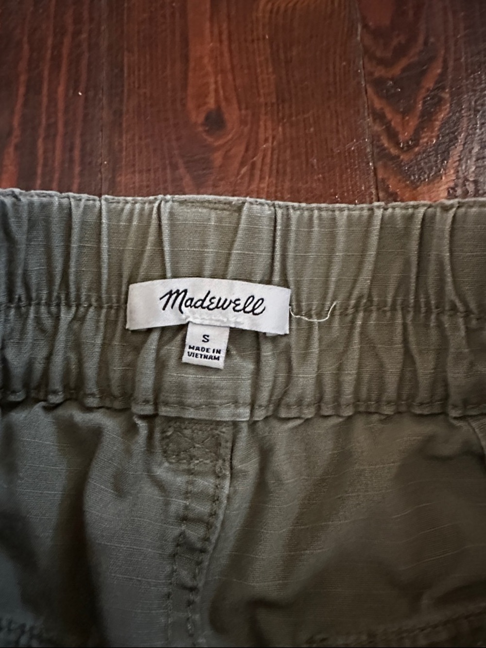 Madewell Womens Khaki Straight-Leg Chinos Trouser Pull on Size Small 100% Cotton - Picture 4 of 6